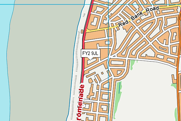 FY2 9JL map - OS VectorMap District (Ordnance Survey)