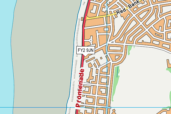 FY2 9JN map - OS VectorMap District (Ordnance Survey)