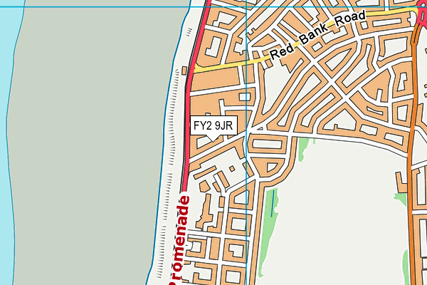Cavendish Road Recreation Ground map (FY2 9JR) - OS VectorMap District (Ordnance Survey)