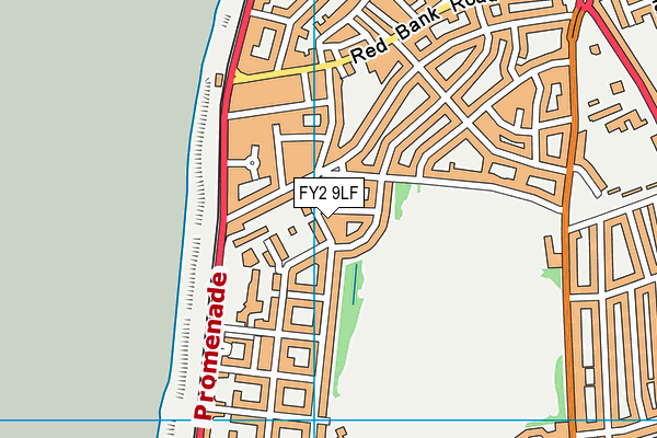 FY2 9LF map - OS VectorMap District (Ordnance Survey)