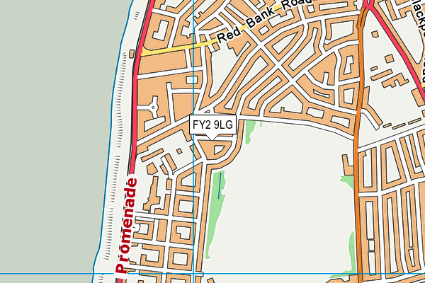 FY2 9LG map - OS VectorMap District (Ordnance Survey)