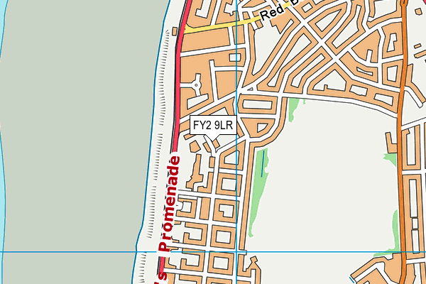 FY2 9LR map - OS VectorMap District (Ordnance Survey)