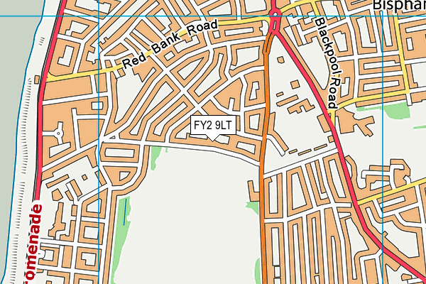 FY2 9LT map - OS VectorMap District (Ordnance Survey)