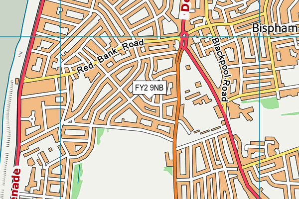 FY2 9NB map - OS VectorMap District (Ordnance Survey)