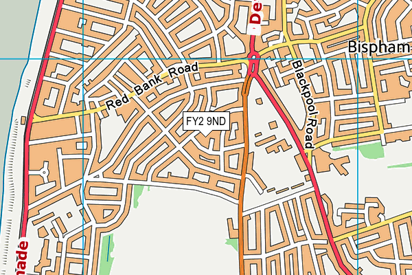 FY2 9ND map - OS VectorMap District (Ordnance Survey)