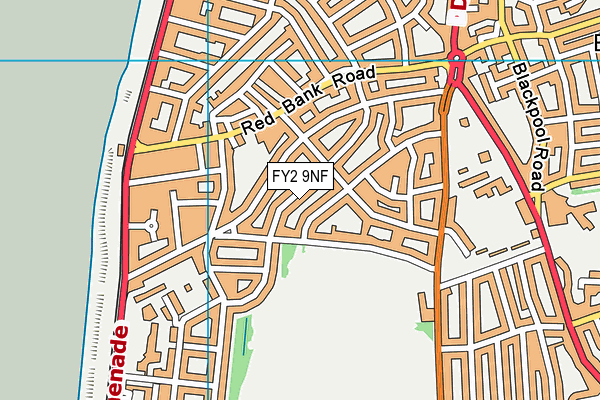 FY2 9NF map - OS VectorMap District (Ordnance Survey)