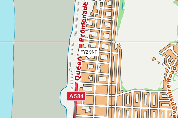 FY2 9NT map - OS VectorMap District (Ordnance Survey)