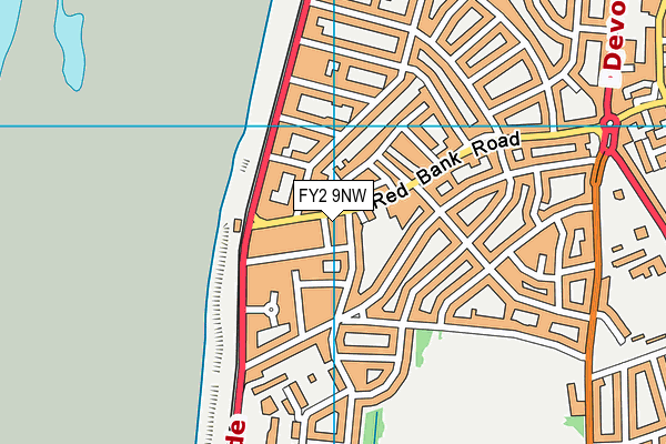 FY2 9NW map - OS VectorMap District (Ordnance Survey)