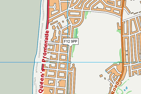 FY2 9PP map - OS VectorMap District (Ordnance Survey)