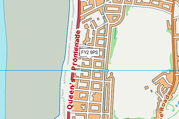 FY2 9PS map - OS VectorMap District (Ordnance Survey)