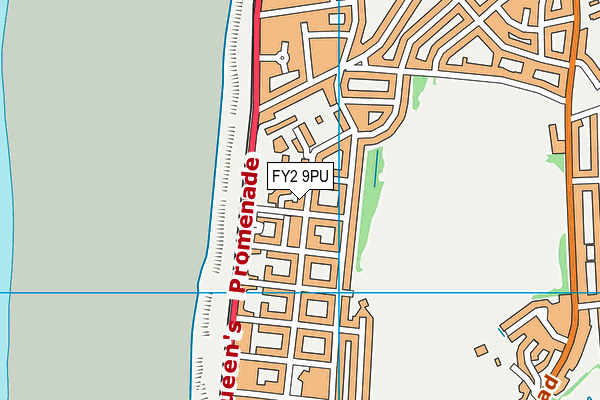 FY2 9PU map - OS VectorMap District (Ordnance Survey)