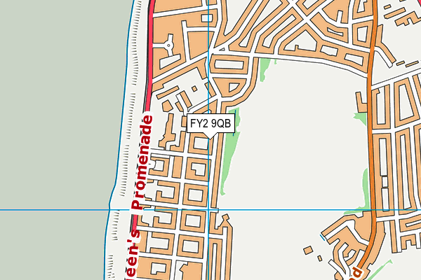 FY2 9QB map - OS VectorMap District (Ordnance Survey)