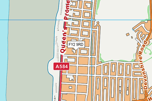 FY2 9RD map - OS VectorMap District (Ordnance Survey)