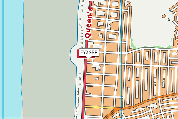 FY2 9RP map - OS VectorMap District (Ordnance Survey)
