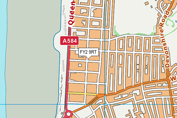 FY2 9RT map - OS VectorMap District (Ordnance Survey)