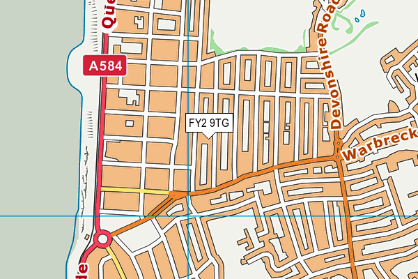 FY2 9TG map - OS VectorMap District (Ordnance Survey)