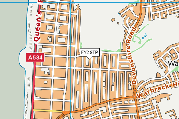 FY2 9TP map - OS VectorMap District (Ordnance Survey)