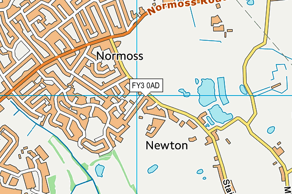 FY3 0AD map - OS VectorMap District (Ordnance Survey)