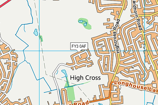 FY3 0AF map - OS VectorMap District (Ordnance Survey)