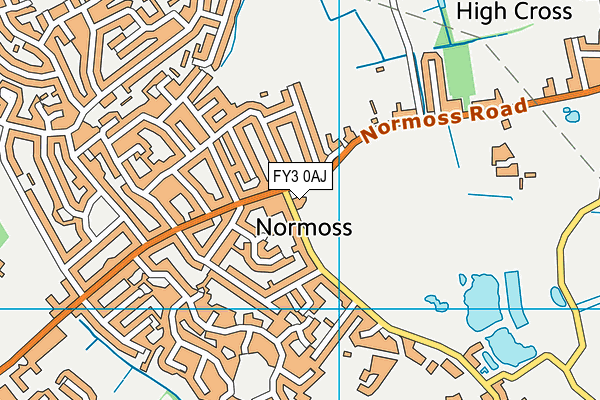 FY3 0AJ map - OS VectorMap District (Ordnance Survey)