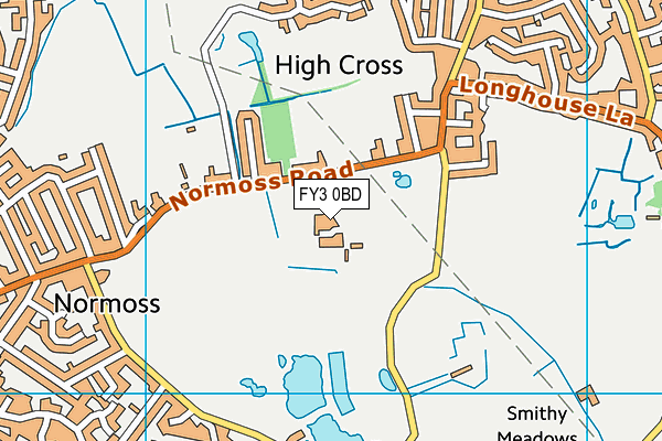 FY3 0BD map - OS VectorMap District (Ordnance Survey)
