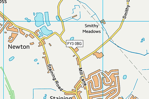 FY3 0BG map - OS VectorMap District (Ordnance Survey)