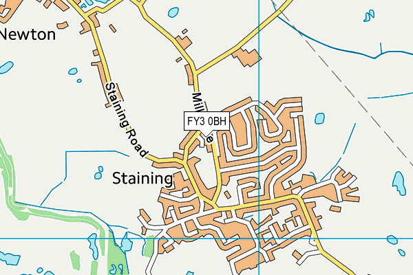 FY3 0BH map - OS VectorMap District (Ordnance Survey)