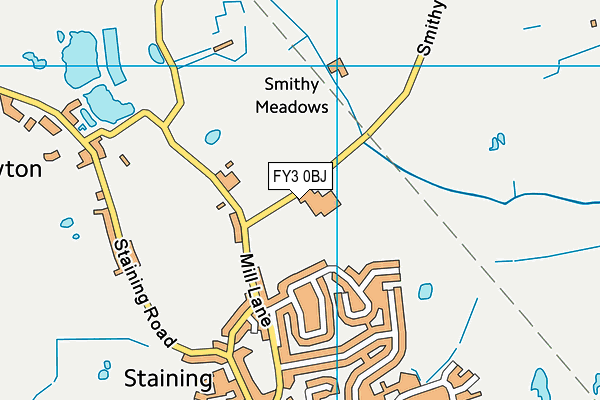 FY3 0BJ map - OS VectorMap District (Ordnance Survey)