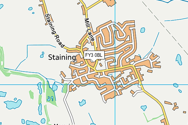 FY3 0BL map - OS VectorMap District (Ordnance Survey)
