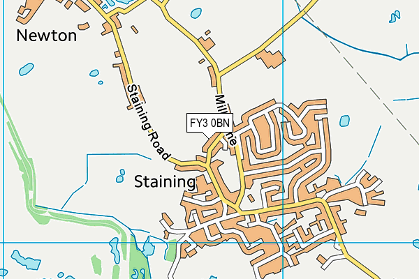FY3 0BN map - OS VectorMap District (Ordnance Survey)