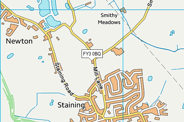 FY3 0BQ map - OS VectorMap District (Ordnance Survey)