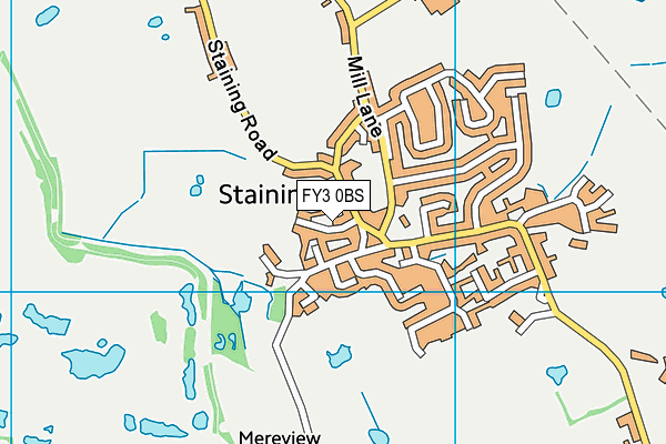 FY3 0BS map - OS VectorMap District (Ordnance Survey)