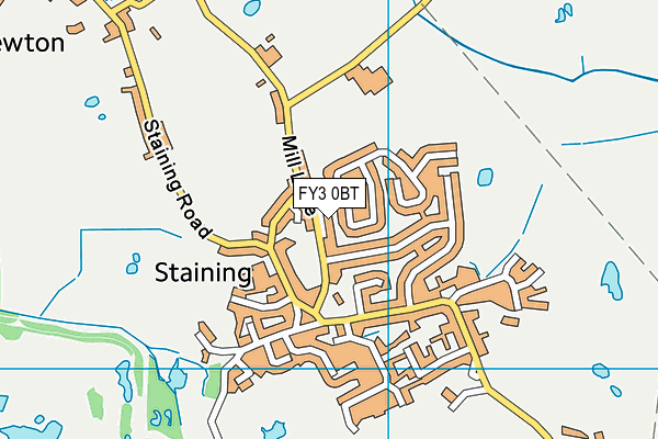 FY3 0BT map - OS VectorMap District (Ordnance Survey)