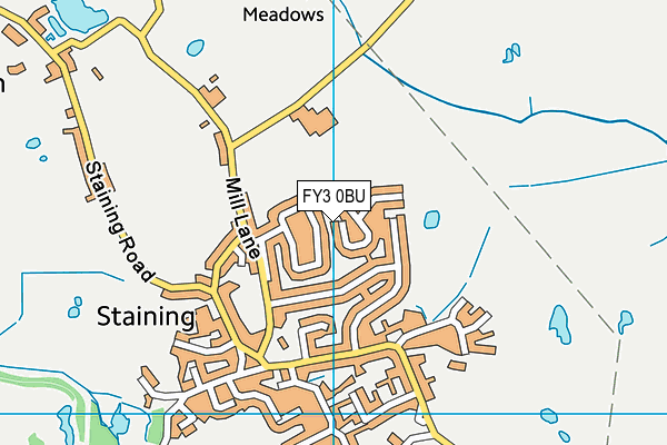 FY3 0BU map - OS VectorMap District (Ordnance Survey)