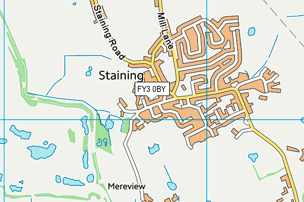 FY3 0BY map - OS VectorMap District (Ordnance Survey)