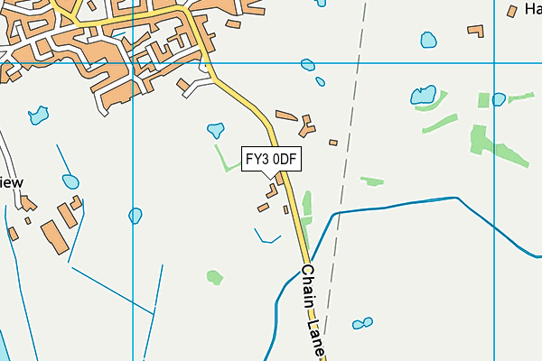 Staining Millennium Recreation Field map (FY3 0DF) - OS VectorMap District (Ordnance Survey)
