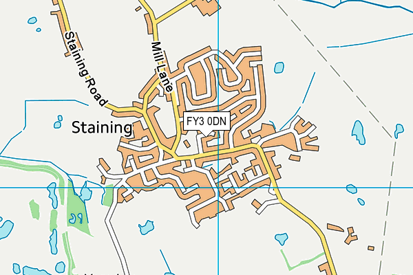 FY3 0DN map - OS VectorMap District (Ordnance Survey)