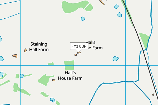 FY3 0DP map - OS VectorMap District (Ordnance Survey)