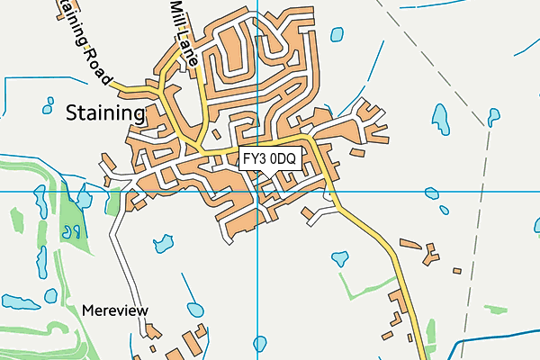 FY3 0DQ map - OS VectorMap District (Ordnance Survey)