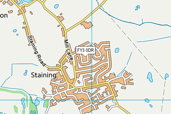 FY3 0DR map - OS VectorMap District (Ordnance Survey)