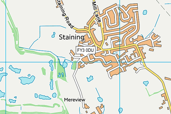 FY3 0DU map - OS VectorMap District (Ordnance Survey)
