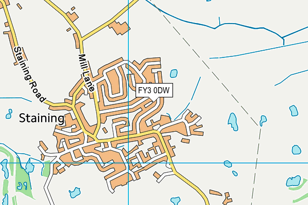 FY3 0DW map - OS VectorMap District (Ordnance Survey)