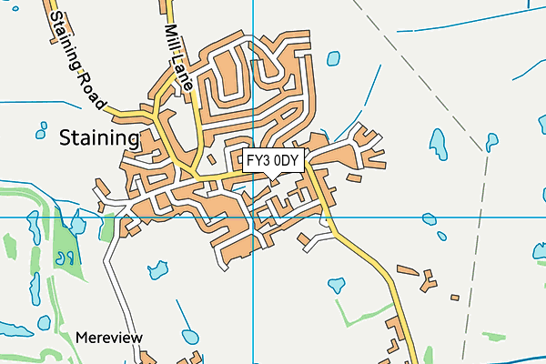 FY3 0DY map - OS VectorMap District (Ordnance Survey)