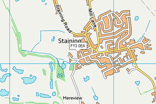 FY3 0EA map - OS VectorMap District (Ordnance Survey)