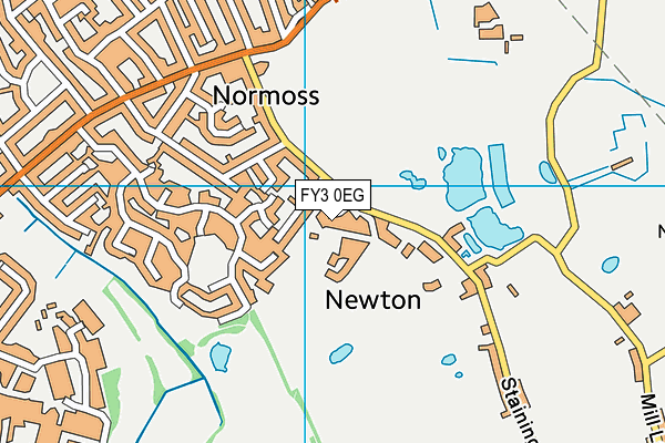 FY3 0EG map - OS VectorMap District (Ordnance Survey)