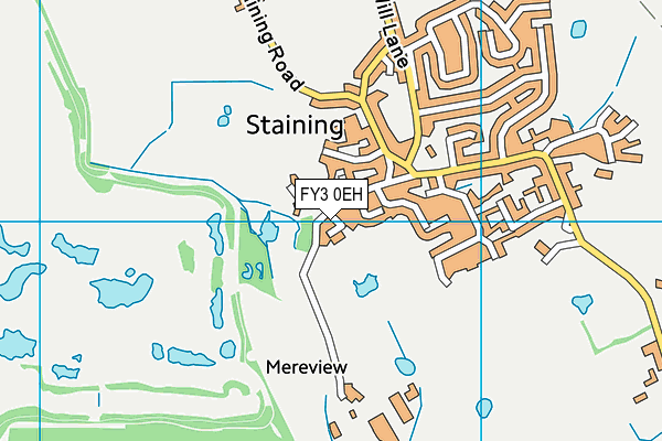 FY3 0EH map - OS VectorMap District (Ordnance Survey)