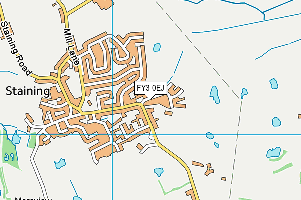 FY3 0EJ map - OS VectorMap District (Ordnance Survey)