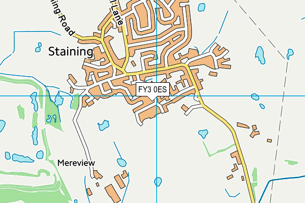 FY3 0ES map - OS VectorMap District (Ordnance Survey)