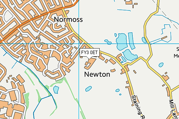 FY3 0ET map - OS VectorMap District (Ordnance Survey)