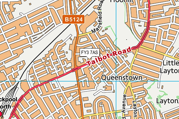 FY3 7AS map - OS VectorMap District (Ordnance Survey)